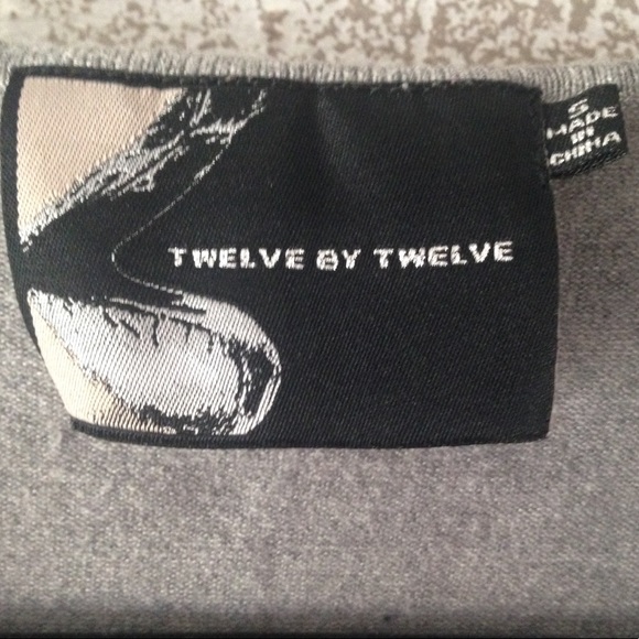 Bow Front Button Down Short Sleeve Cardigan: Gray - Picture 6 of 7